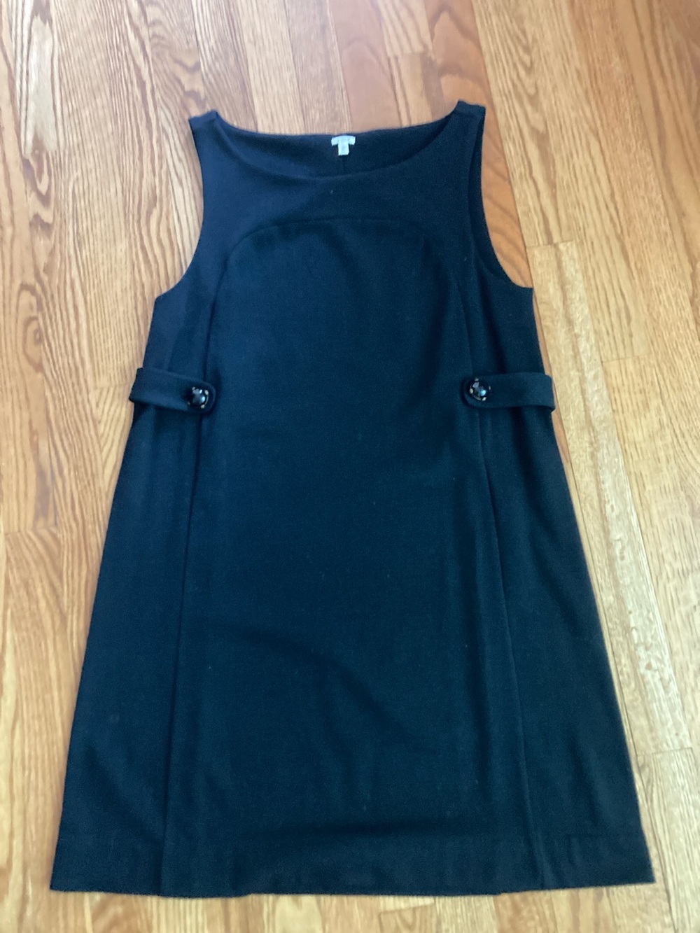 J. Crew Black Sleeveless Shift Dress